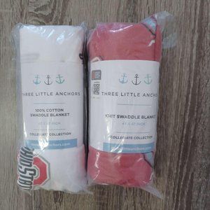 Ohio State University Knit Swaddle Blankets (Set of 2)